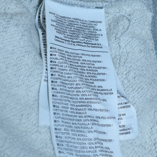 Mens UK Size L Nike Grey Pullover Hoodie