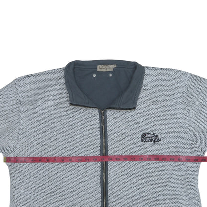 Weird Fish Men's Grey XL Full Zip Knit Casual Jacket