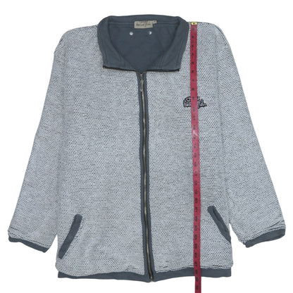 Weird Fish Men's Grey XL Full Zip Knit Casual Jacket