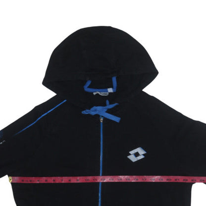 Mens UK Size XL Lotto Black Full Zip Hoodie