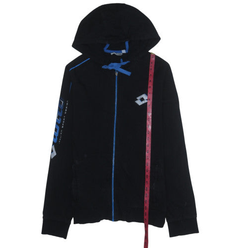 Mens UK Size XL Lotto Black Full Zip Hoodie