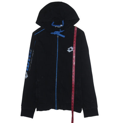 Mens UK Size XL Lotto Black Full Zip Hoodie