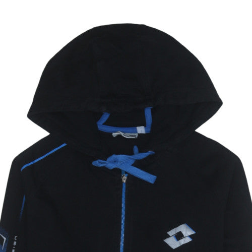 Mens UK Size XL Lotto Black Full Zip Hoodie