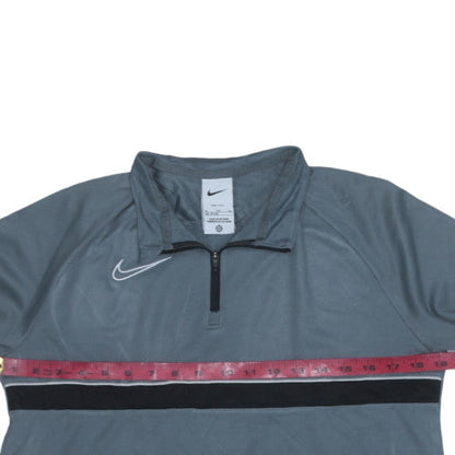 Nike Boys Grey XL Dri-Fit 1/4 Zip Long Sleeve Sports Sweatshirt