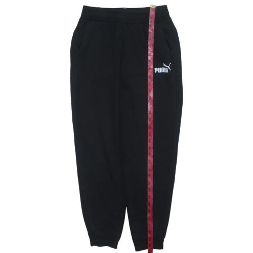 Boys UK Size 14 Years PUMA Regular Fit Jogger Black Trousers