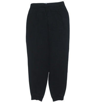 Boys UK Size 14 Years PUMA Regular Fit Jogger Black Trousers