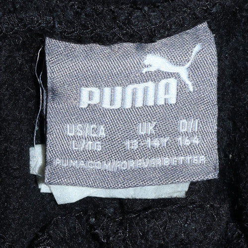 Boys UK Size 14 Years PUMA Regular Fit Jogger Black Trousers