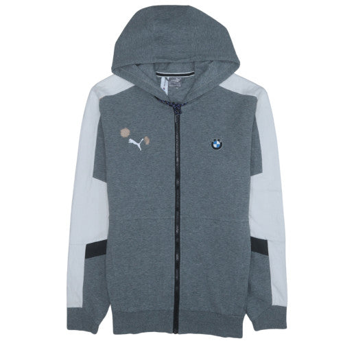 Mens UK Size M PUMA Grey Full Zip Hoodie