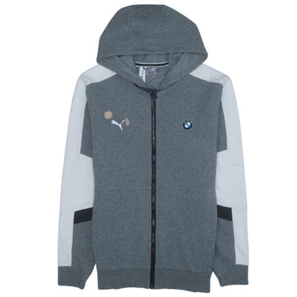 Mens UK Size M PUMA Grey Full Zip Hoodie