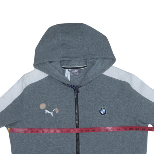 Mens UK Size M PUMA Grey Full Zip Hoodie