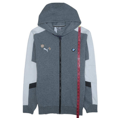 Mens UK Size M PUMA Grey Full Zip Hoodie