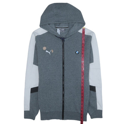 Mens UK Size M PUMA Grey Full Zip Hoodie