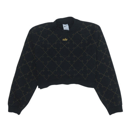 Womens UK Size XS Nike Black Pullover Sweatshirt