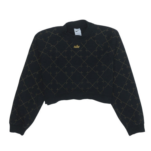 Womens UK Size XS Nike Black Pullover Sweatshirt