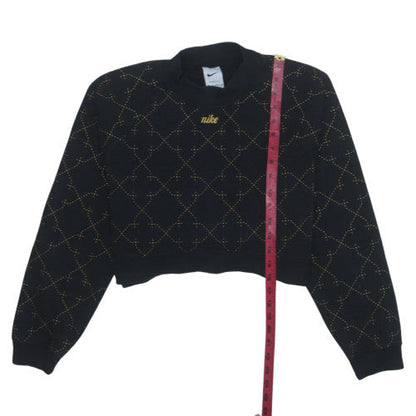 Womens UK Size XS Nike Black Pullover Sweatshirt