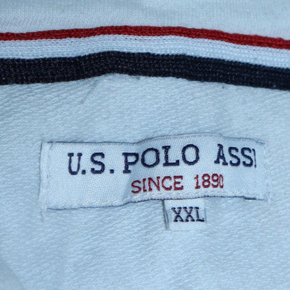 Mens UK Size 2XL U.S. Polo Assn. Blue Pullover Hoodie