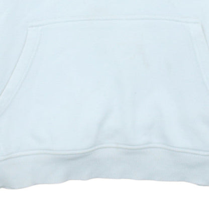 Lyle & Scott Boys White Pullover Hoodie 15-16 Years Cotton Fleece