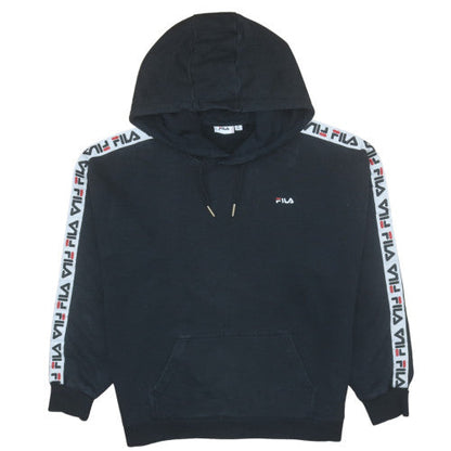 Womens UK Size XL Plus FILA Black Pullover Hoodie