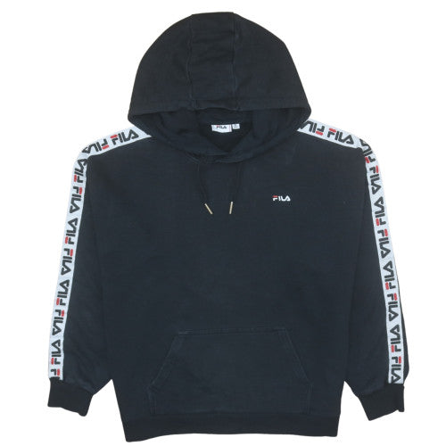 Womens UK Size XL Plus FILA Black Pullover Hoodie