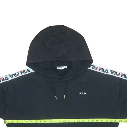 Womens UK Size XL Plus FILA Black Pullover Hoodie