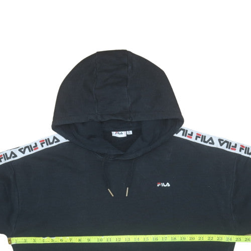 Womens UK Size XL Plus FILA Black Pullover Hoodie
