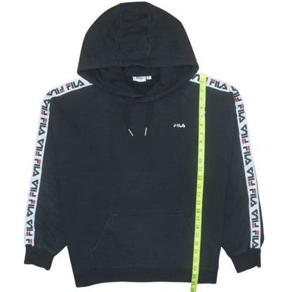 Womens UK Size XL Plus FILA Black Pullover Hoodie
