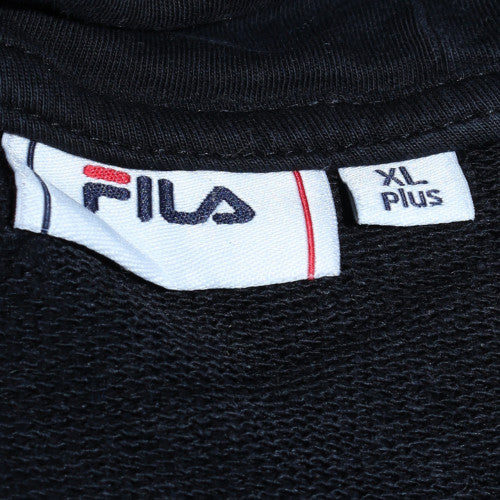 Womens UK Size XL Plus FILA Black Pullover Hoodie