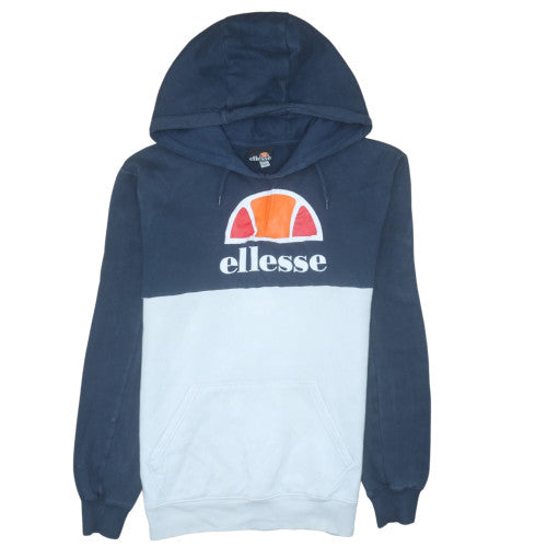 Mens UK Size S ellesse Blue Pullover Hoodie