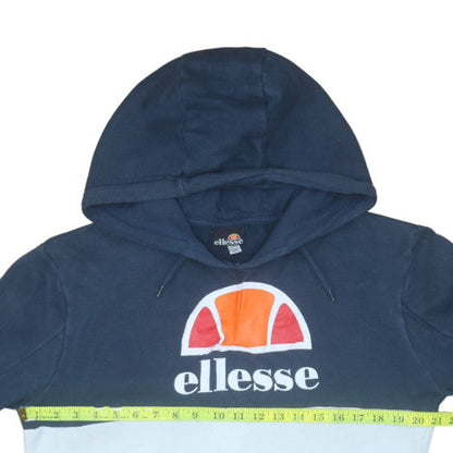 Mens UK Size S ellesse Blue Pullover Hoodie