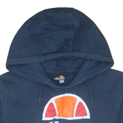 Mens UK Size S ellesse Blue Pullover Hoodie