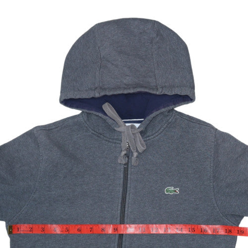 Mens UK Size XS Lacoste Sport Grey Full Zip Hoodie