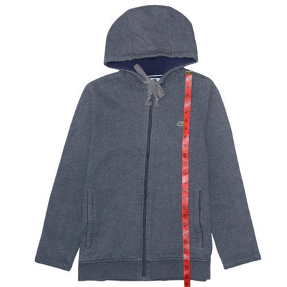 Mens UK Size XS Lacoste Sport Grey Full Zip Hoodie