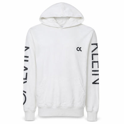 Mens UK Size M Calvin Klein White Pullover Hoodie