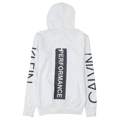 Mens UK Size M Calvin Klein White Pullover Hoodie