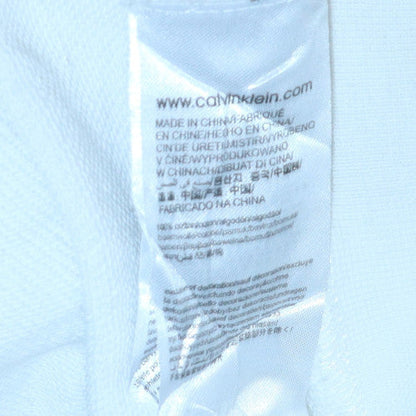 Mens UK Size M Calvin Klein White Pullover Hoodie