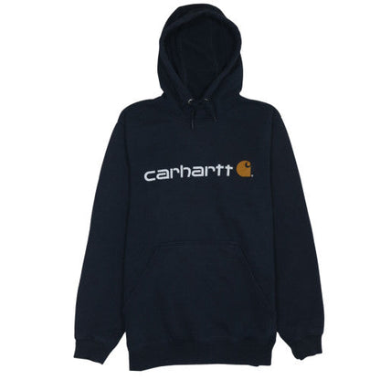 Mens UK Size S Carhartt Blue Pullover Hoodie