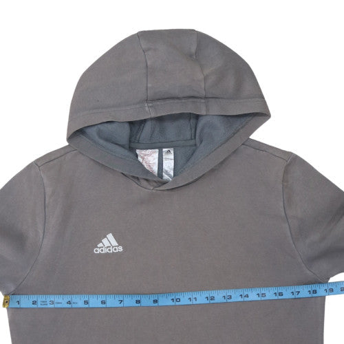 Boys UK Size 13-14 Years adidas Grey Pullover Hoodie