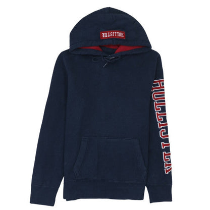 Mens UK Size M Hollister Blue Pullover Hoodie