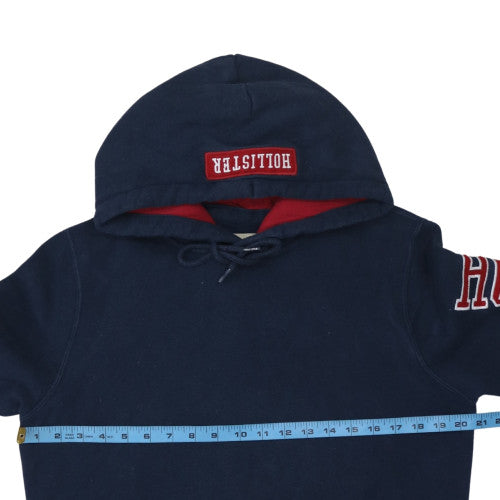 Mens UK Size M Hollister Blue Pullover Hoodie