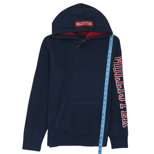 Mens UK Size M Hollister Blue Pullover Hoodie
