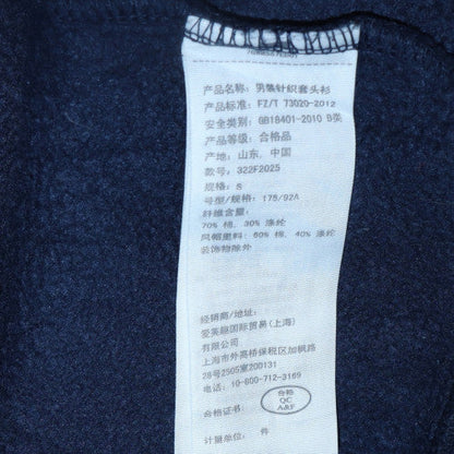 Mens UK Size M Hollister Blue Pullover Hoodie