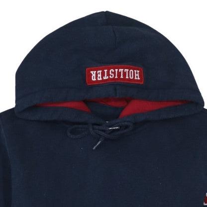 Mens UK Size M Hollister Blue Pullover Hoodie