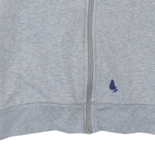 Mens UK Size L adidas Grey Full Zip Hoodie