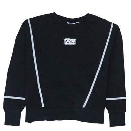 Womens UK Size 10/12 NASA Black Pullover Sweatshirt