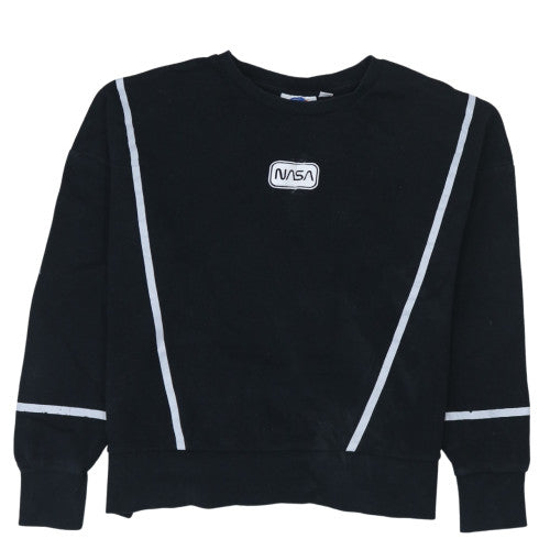 Womens UK Size 10/12 NASA Black Pullover Sweatshirt