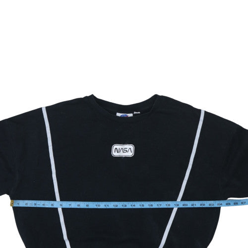 Womens UK Size 10/12 NASA Black Pullover Sweatshirt