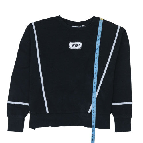 Womens UK Size 10/12 NASA Black Pullover Sweatshirt