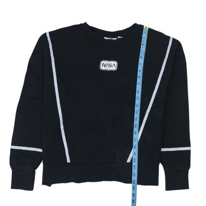 Womens UK Size 10/12 NASA Black Pullover Sweatshirt