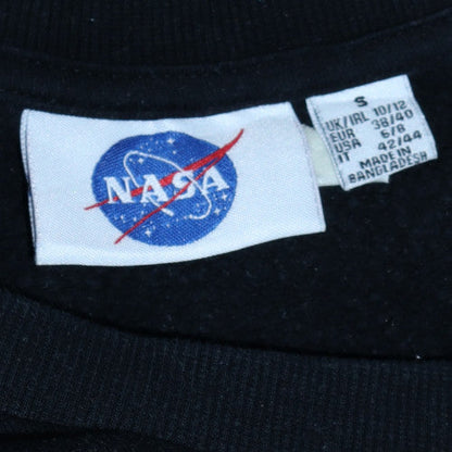 Womens UK Size 10/12 NASA Black Pullover Sweatshirt