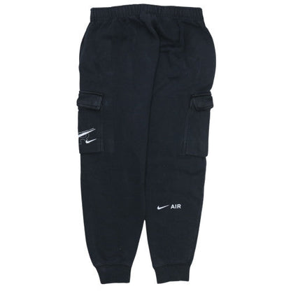 Nike Men Black Cargo Jogger Trousers Small Regular Fit Fleece